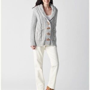 faherty winter frost alpaca sweater cardigan